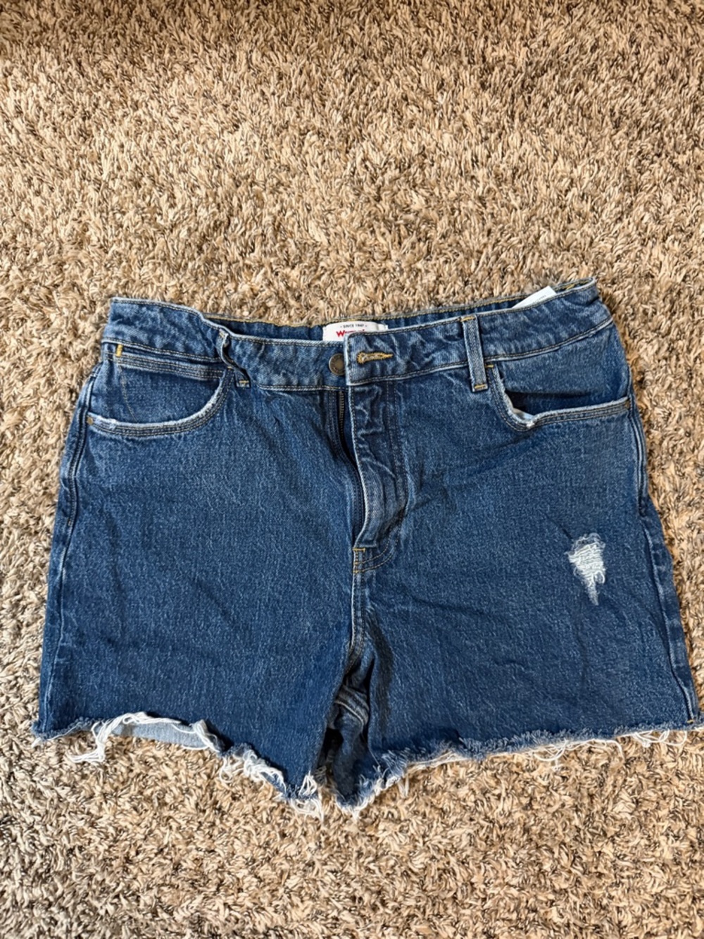 Wrangler Denim Cutoff Shorts in Blue - Women